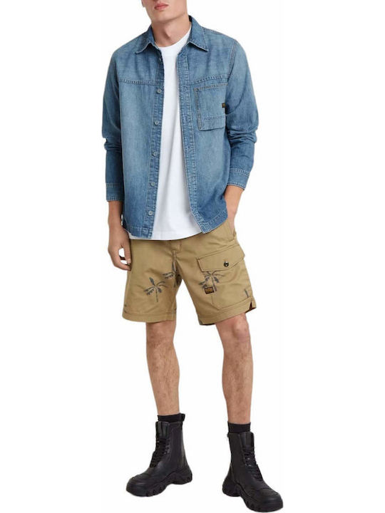 Langärmlig Jeans Hemd Denim