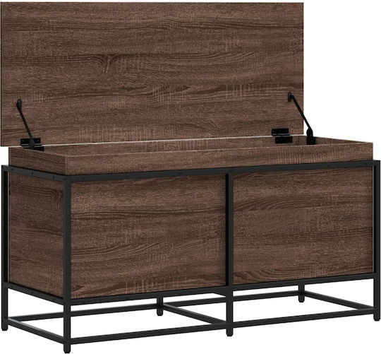 vidaXL Dekorative Truhe Hölzernes Braun 100x40x51.5cm