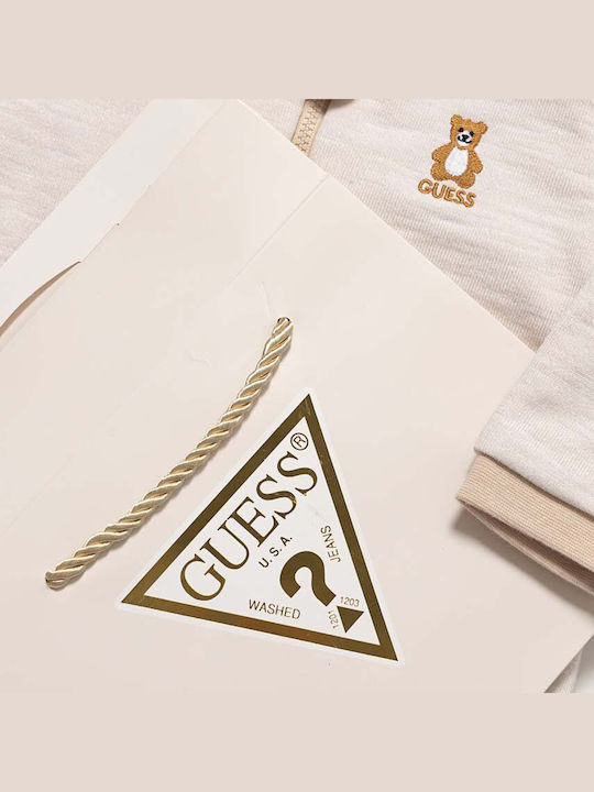 Guess Бебешко Боди за Излизане Дълъг ръкав Beige