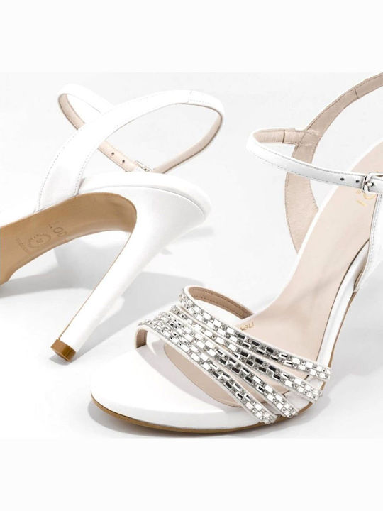 Leather Sandals White