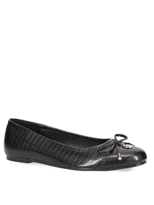 Migato Synthetic Leather Ballerinas Black