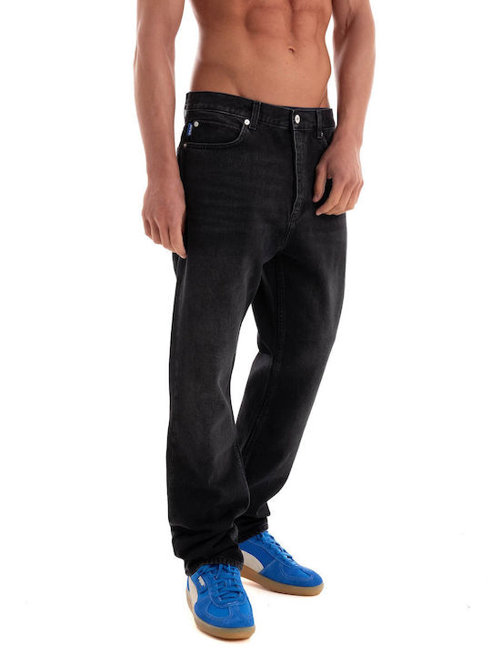 Hugo Men's Jeans Pants in Baggy Line Black