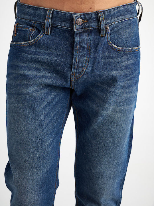 Hardy Men's Jeans Pants with Regular Straight Fit Blue