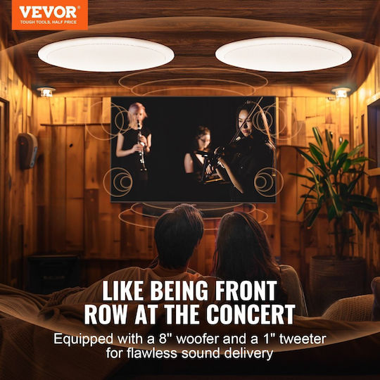 Vevor Σετ Ηχεία Εγκαταστάσεων 50W με Bluetooth Λευκά