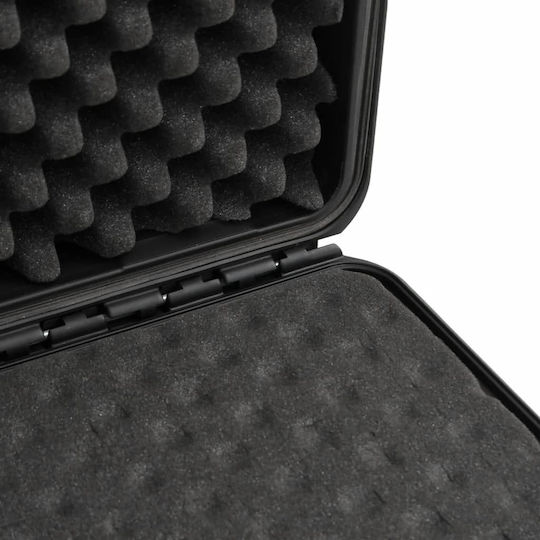 vidaXL Camera Case with Wheels Black