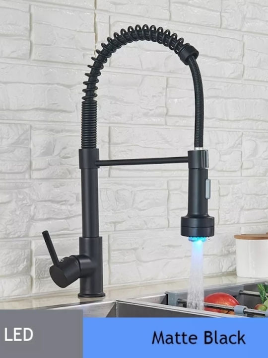 Counter with External Spray Hose Black Counter with External Spray Hose Black