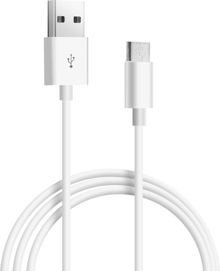 Micro Usb Cable Fast Charge Data Transfer Length 1m White