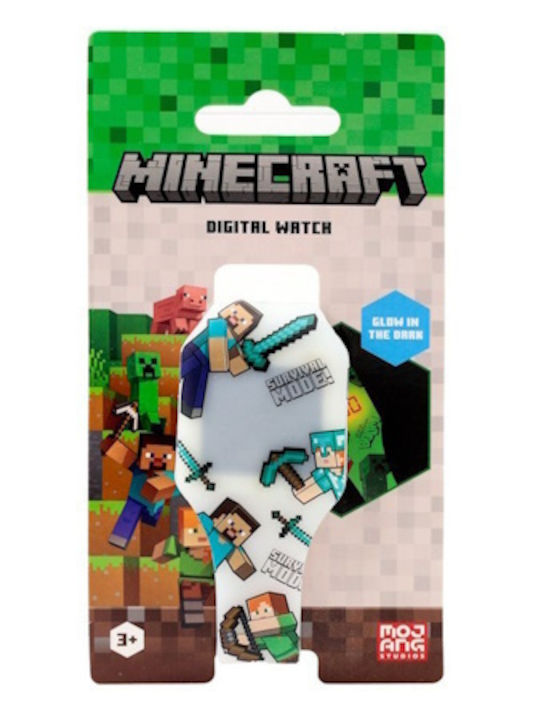 Minecraft Παιδικό Ψηφιακό Ρολόι Πολύχρωμο (Διάφορα Σχέδια) 1τμχ