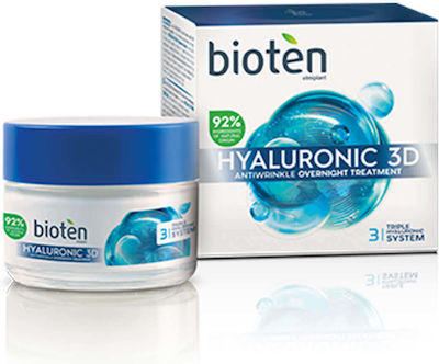 Bioten 3D Moisturizing & Anti-Aging Cream Face Night with Hyaluronic Acid 50ml