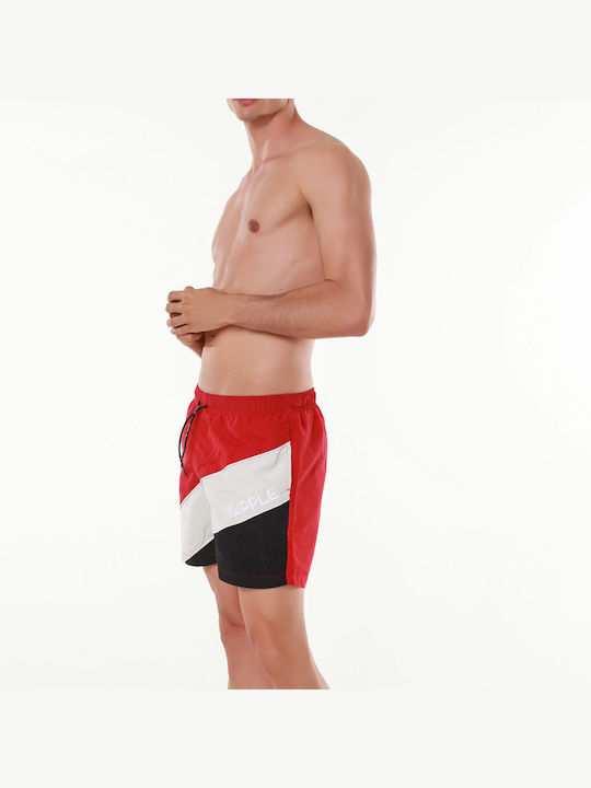 Apple Boxer Herren Badebekleidung Shorts Rot