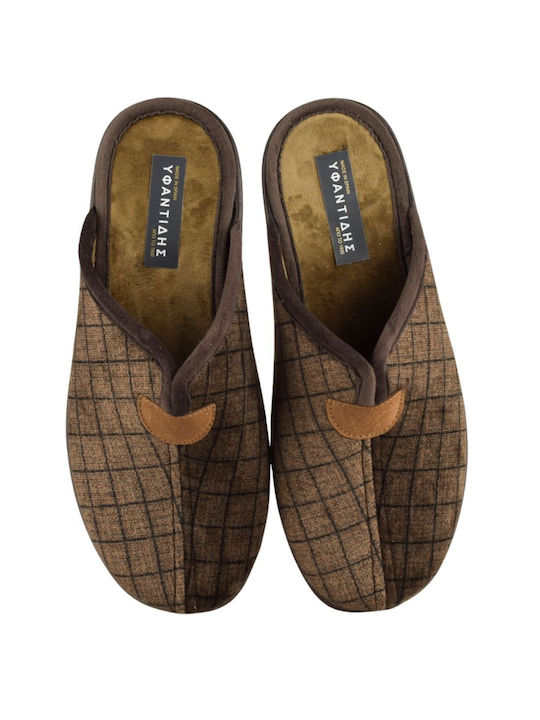 Yfantidis Men's Slipper Brown