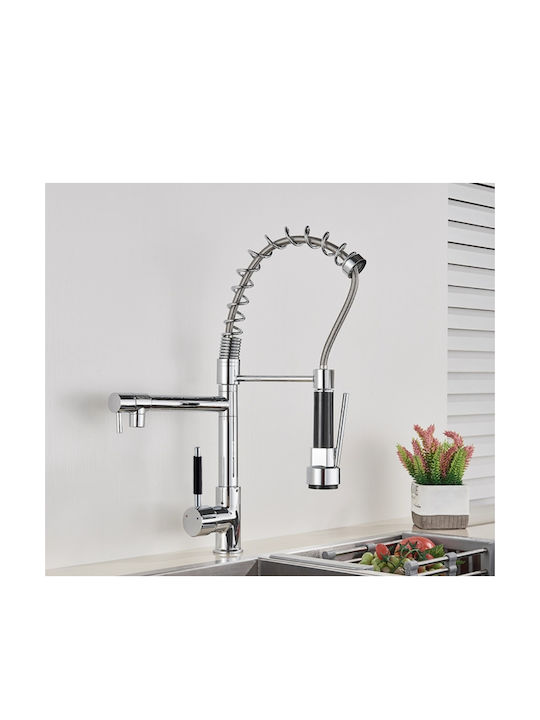 Küchenarmatur Zähler mit Spirale Silber Küchenarmatur Zähler mit Spirale Silber