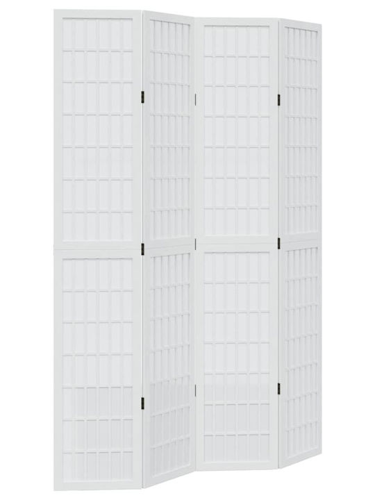 vidaXL Διακοσμητικό Παραβάν Ξύλινο με 4 Φύλλα 140x220cm