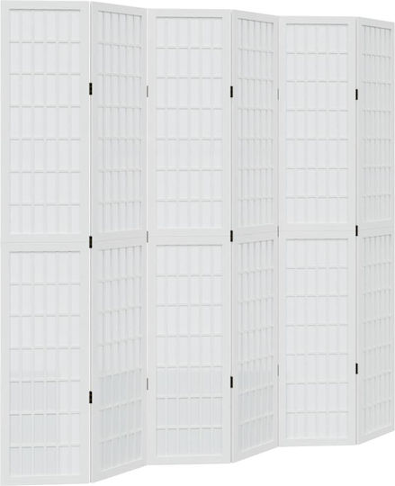 vidaXL Διακοσμητικό Παραβάν Ξύλινο με 6 Φύλλα 210x220cm