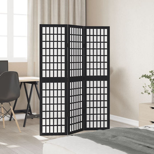 vidaXL Decorativ Paravan Lemn cu 3 Panouri 105x160cm