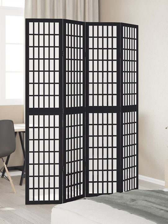 vidaXL Διακοσμητικό Παραβάν Ξύλινο με 4 Φύλλα 140x200cm