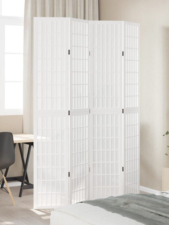 vidaXL Διακοσμητικό Παραβάν Ξύλινο με 4 Φύλλα 140x220cm