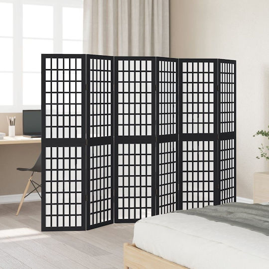 vidaXL Dekorativer Raumteiler Hölzernes mit 6 Paneelen 210x160cm