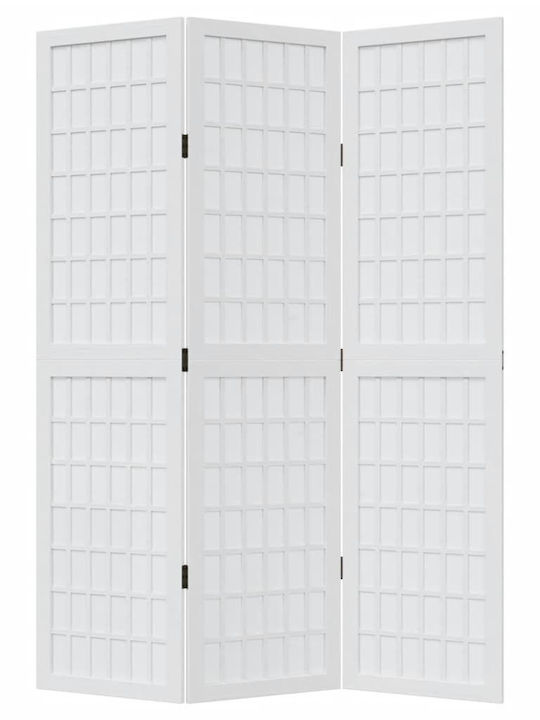 vidaXL Decorative Room Divider Wooden with 3 Panels 105x160cm