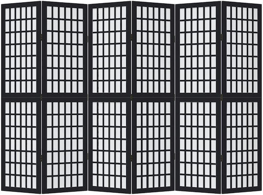vidaXL Dekorativer Raumteiler Hölzernes mit 6 Paneelen 210x160cm
