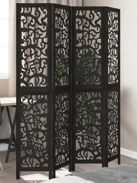 vidaXL Dekorativer Raumteiler Hölzernes mit 4 Paneelen 140x200cm