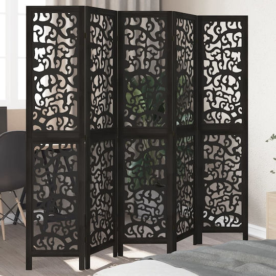 vidaXL Διακοσμητικό Παραβάν Ξύλινο με 5 Φύλλα 175x180cm