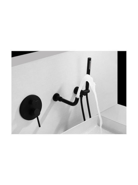 Black Swan Faucet Set Sink Bathtub Model M68 Matte Black Size 22 Cm
