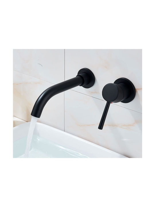 Black Swan Faucet Set Sink Bathtub Model M68 Matte Black Size 22 Cm
