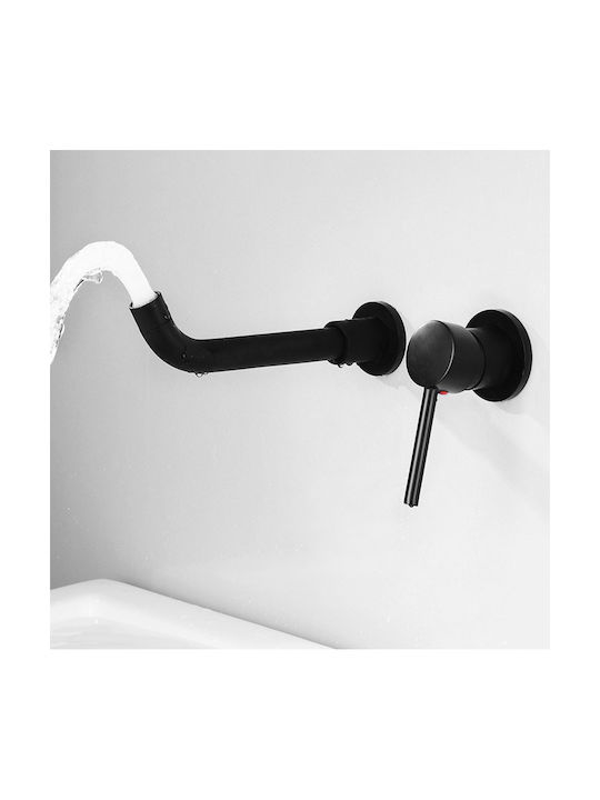 Black Swan Faucet Set Sink Bathtub Model M68 Matte Black Size 22 Cm
