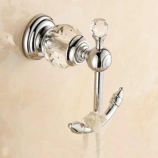 Badezimmer-Accessoire-Set Metall Silber 4Stück Badezimmer-Accessoire-Set Metall Silber 4Stück