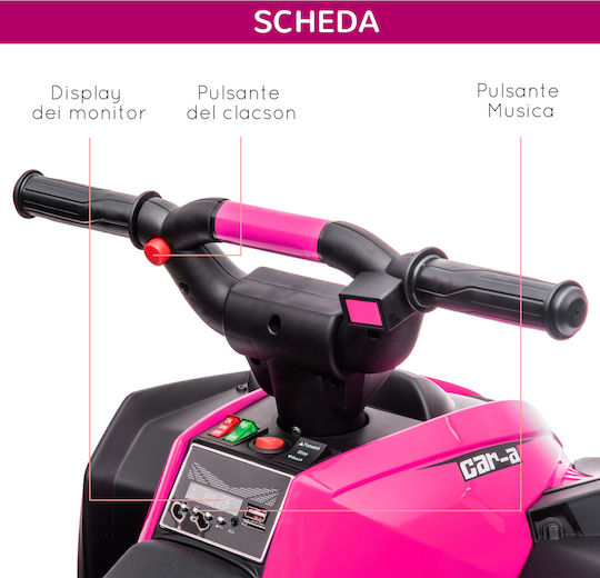 Παιδική Γουρούνα Ηλεκτροκίνητη 12 Volt Ροζ για 3+ ετών