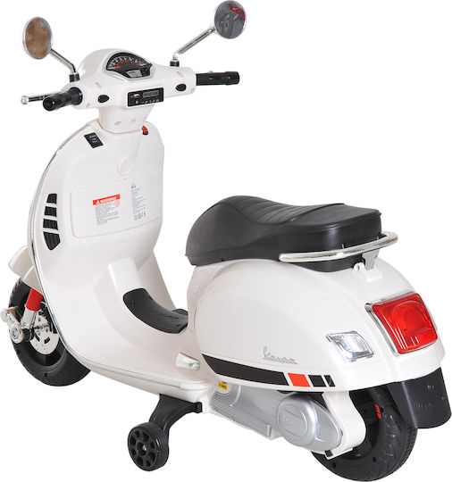 Παιδική Vespa Ηλεκτροκίνητη 6 Volt Λευκή για 3+ ετών