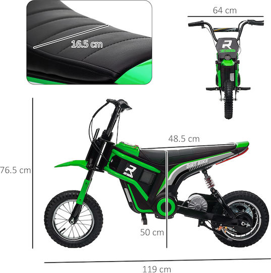 Kids Motorbike Inspired Electric 24 Volt Green