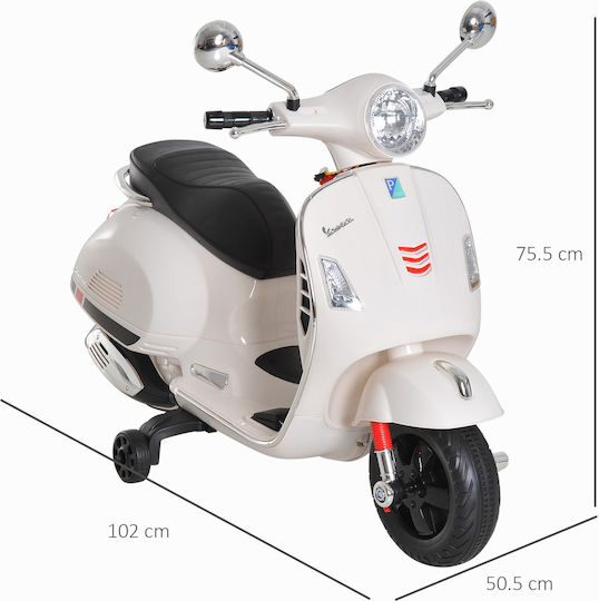 Παιδική Vespa Ηλεκτροκίνητη 6 Volt Λευκή για 3+ ετών