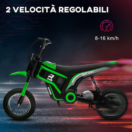 Kids Motorbike Inspired Electric 24 Volt Green