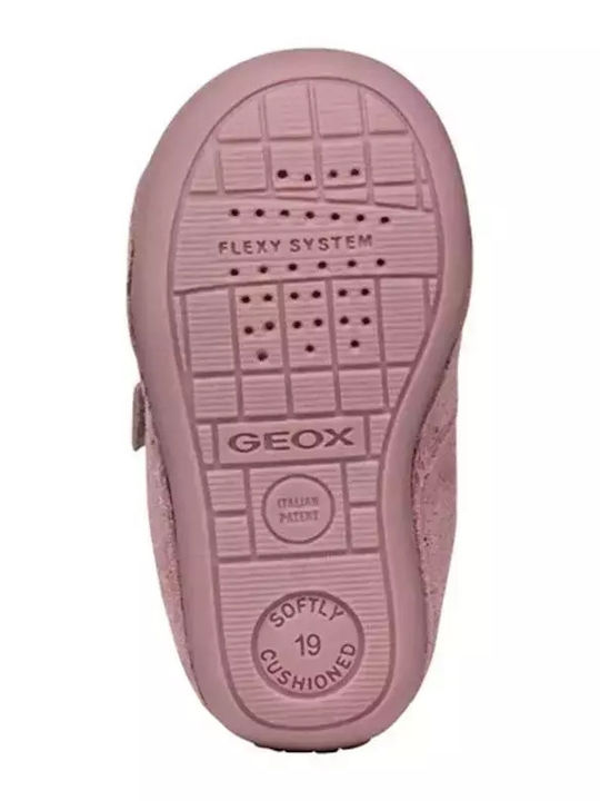 B Tutim Παιδικά Sneakers High Ανατομικά με Σκρατς Ροζ