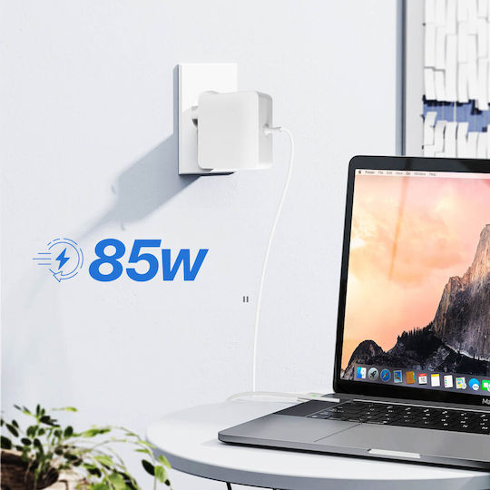 MagSafe 2 MacBook Ladegerät Magnetisch 85W LED-Anzeige Weiß