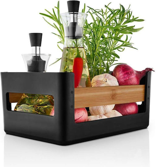 Eva Solo Кутия за Обща Употреба с Капак Дървена Черна 19x12.5x27см