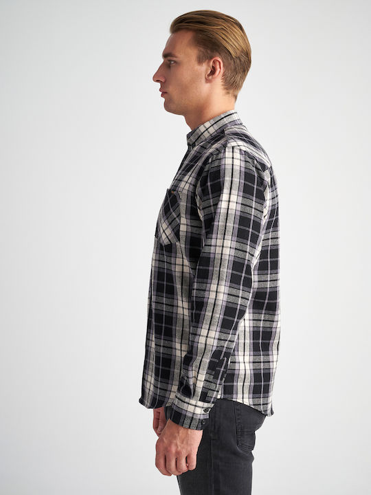 Staff Original Men's Shirt Long Sleeve Checked