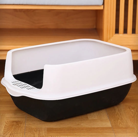Katzentoilette Geschlossen mit Filter Schwarz L35 x B50 x H34cm