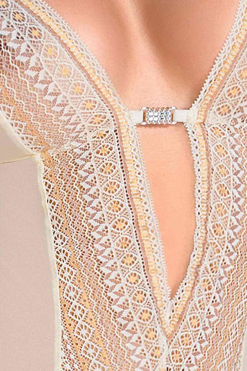 Lingerie-Clarisse Korsett Creme S M Casmir