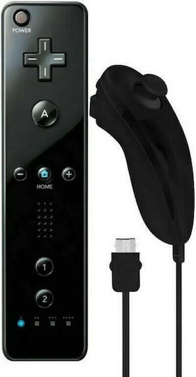 Remote Plus & NunChuck Pack Ασύρματο Gamepad για Wii Μαύρο