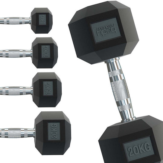30020 Βαράκι Εξάγωνο Λαστιχένιο 1 x 2kg
