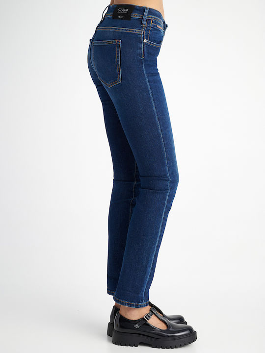 Monica Women's Jean Trousers Mid Rise in Straight Line