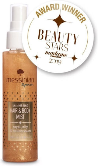 Messinian Spa Hair & Body Mist Shimmering Royal Jelly & Olive Hair Mist 100ml