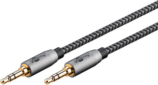 Goobay Plus 2m Textile 3.5mm Jack Audio Cable X2