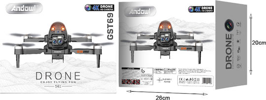 Andowl GST69 Drone with 4K Camera and Controller