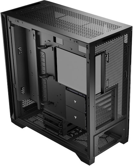 Modecom Volcano Expanse T Gaming Midi Tower Κουτί Υπολογιστή με Πλαϊνό Παράθυρο Μαύρο