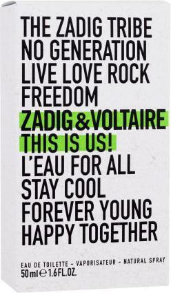 Zadig & Voltaire This is Us! L'Eau for All Eau de Toilette 50ml