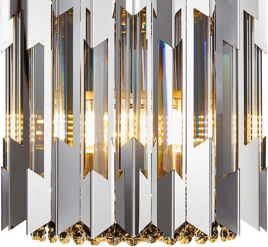 Eko Light Lumină De perete Argintiu 16.5cm